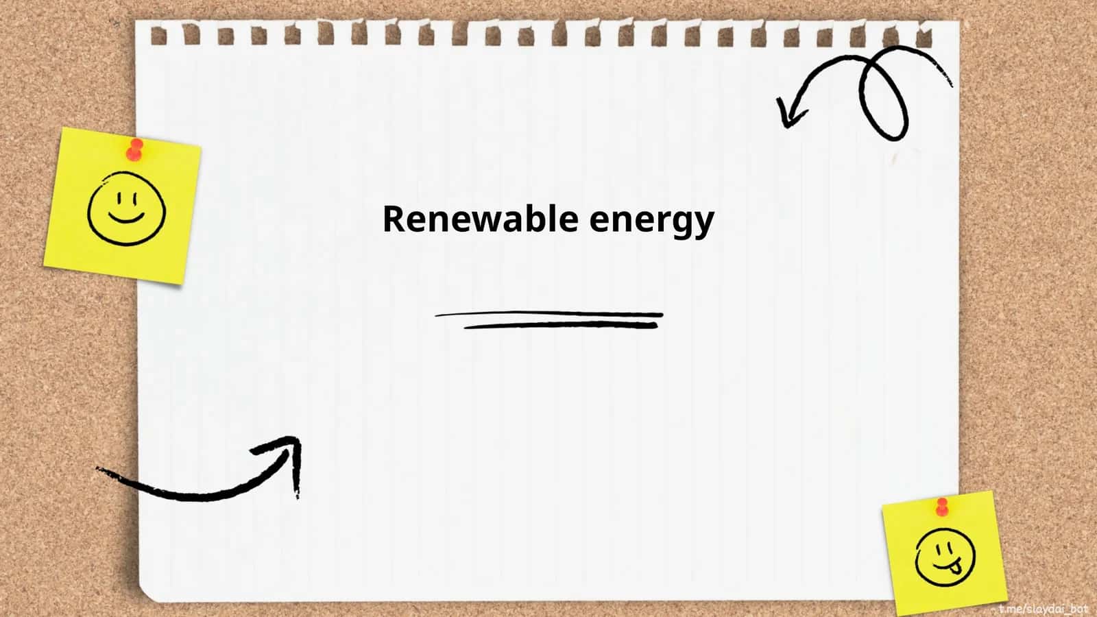 Renewable energy