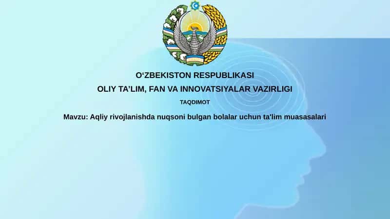 Intellektual nuqsoni bo'lgan bolalar uchun ta'lim muassasalari