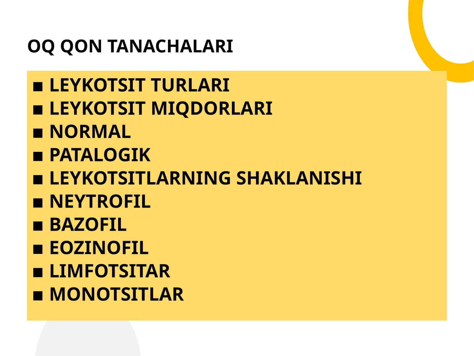 OQ QON TANACHALARI