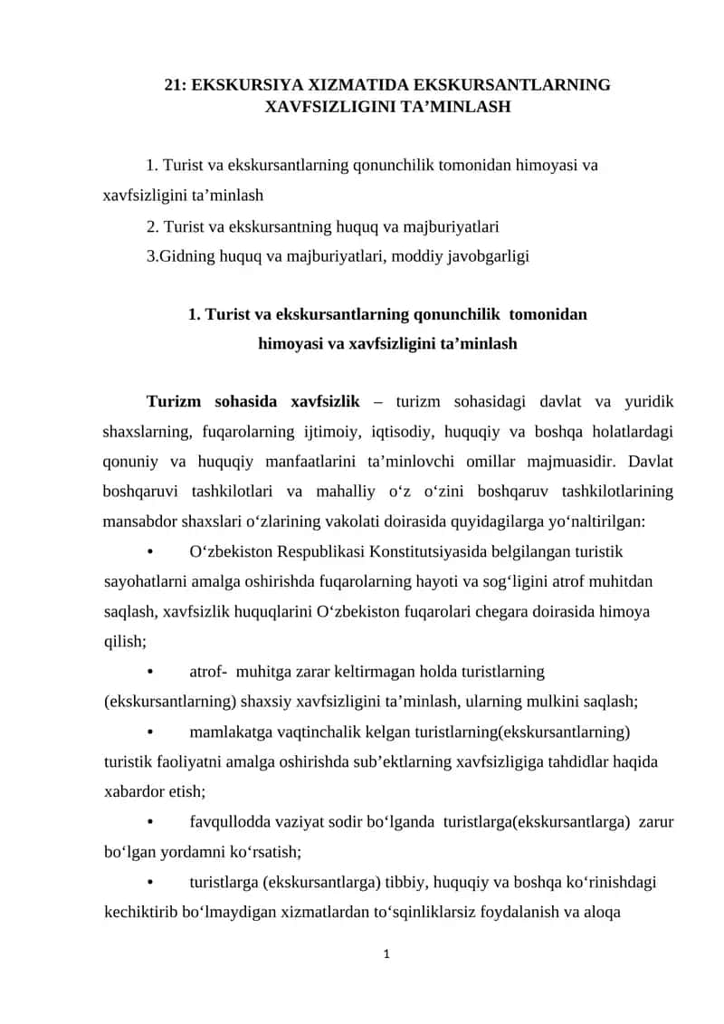 Ekskursiya Xizmati