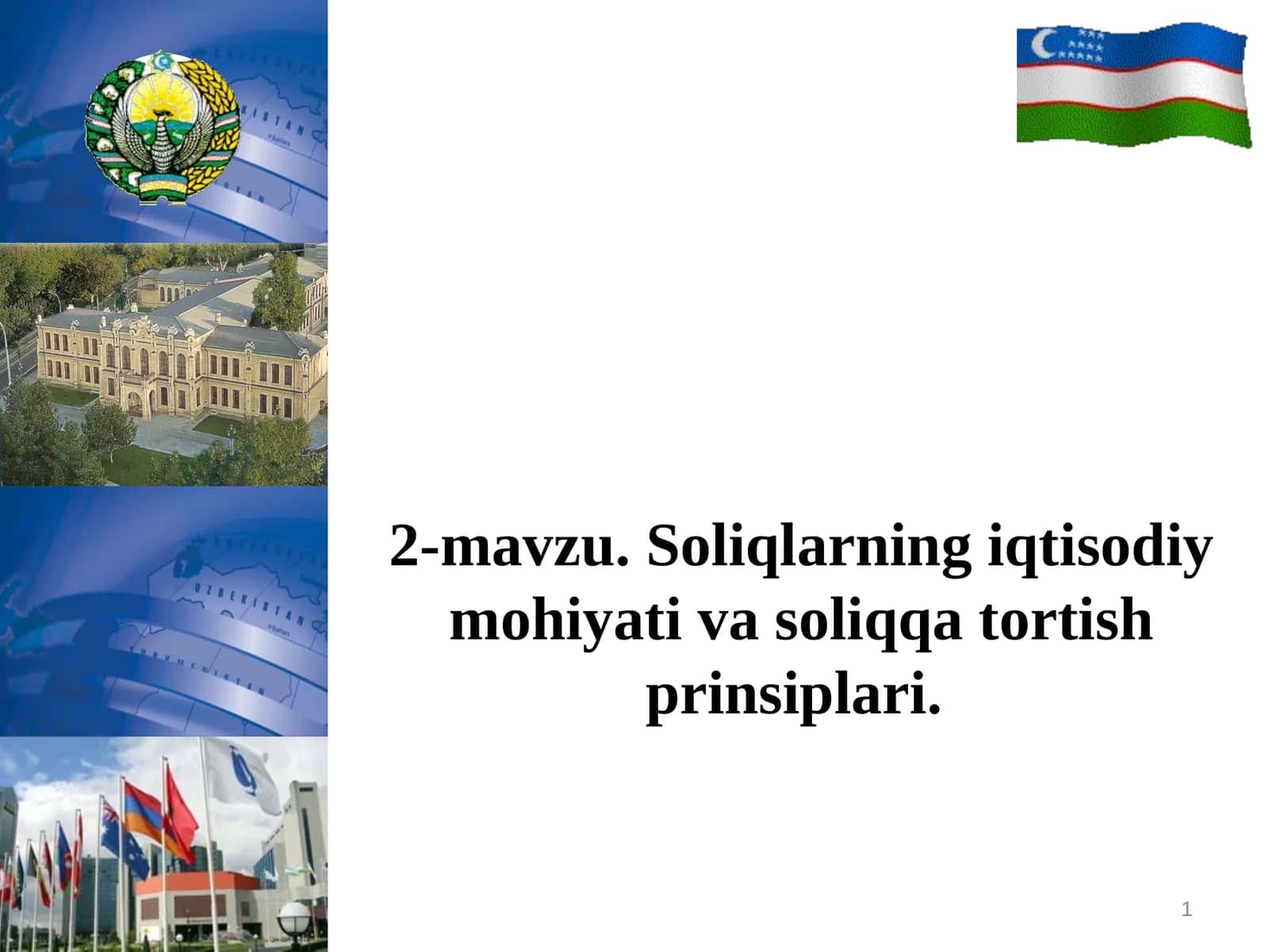 Soliqlarning iqtisodiy mohiyati va soliq qatortish prinsiplari