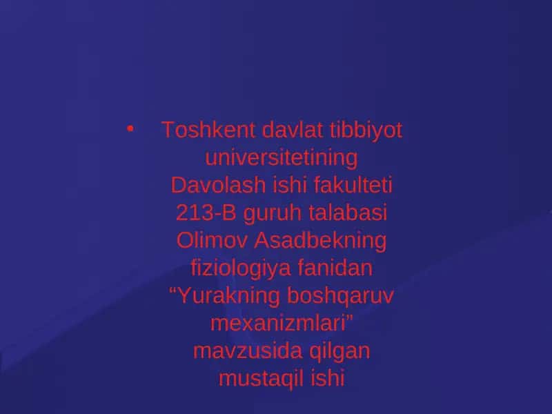 Yurakning boshqaruv mexanizmlari