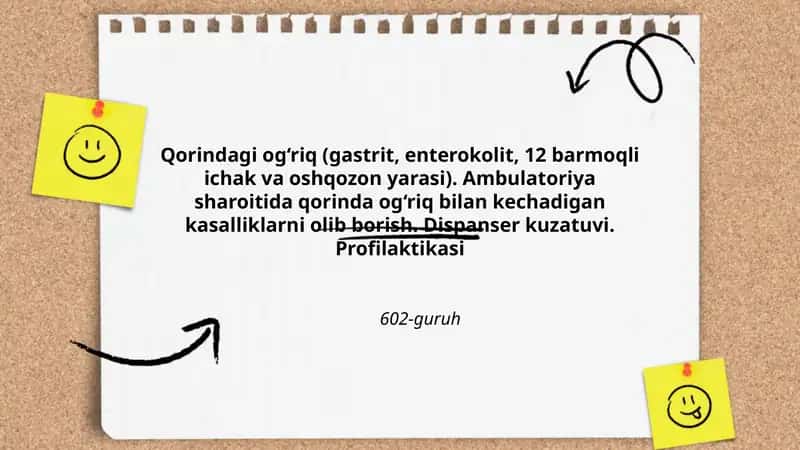 Qorindagi og‘riq (gastrit, enterokolit, 12 barmoqli ichak va oshqozon yarasi)