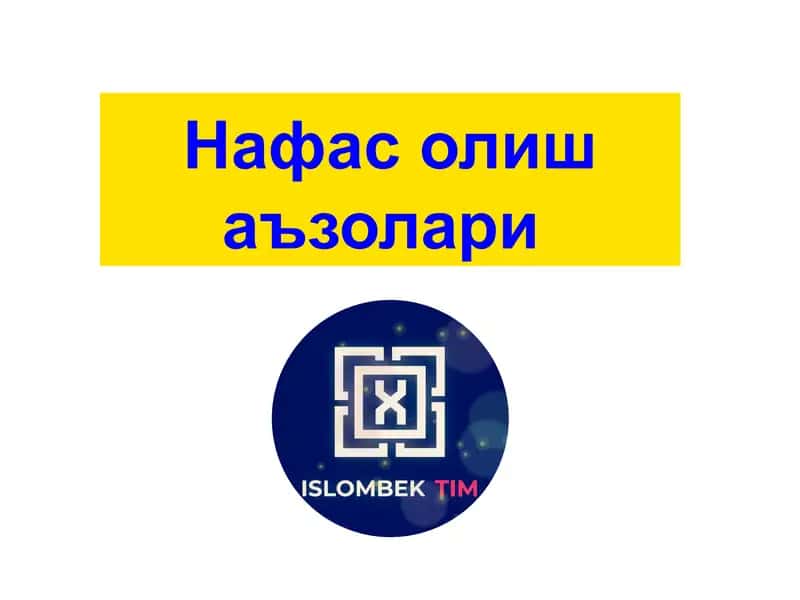 Нафас олиш аъзолари