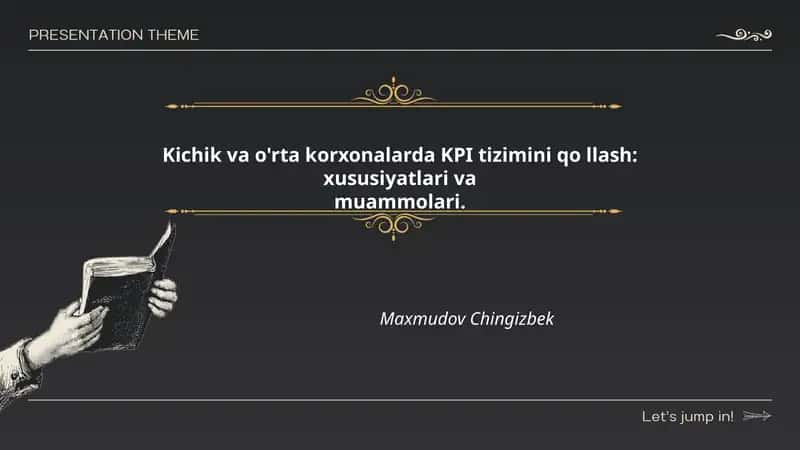 Kichik va o'rta korxonalarda KPI tizimini qo'llash: xususiyatlari va muammolari