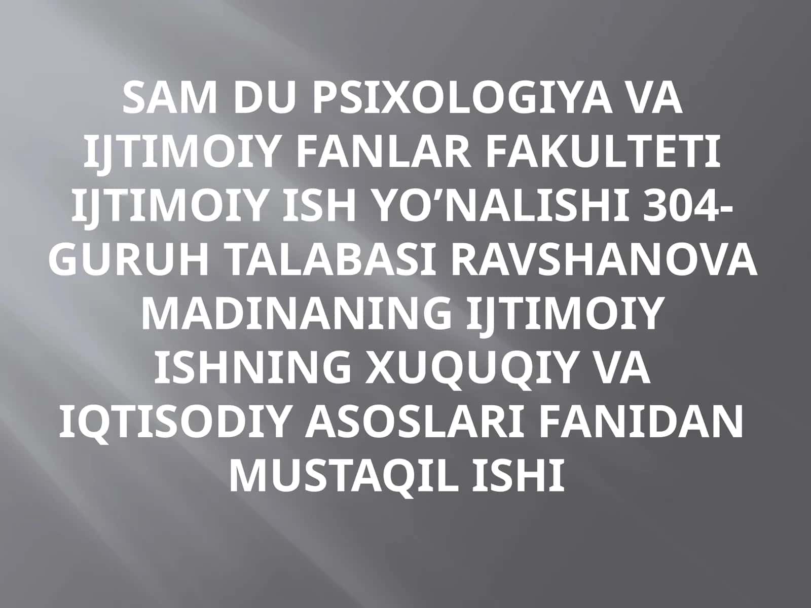 Ijtimoiy himoya bilan shug’ullanuvchi davlat organlari va ularning tasnifi