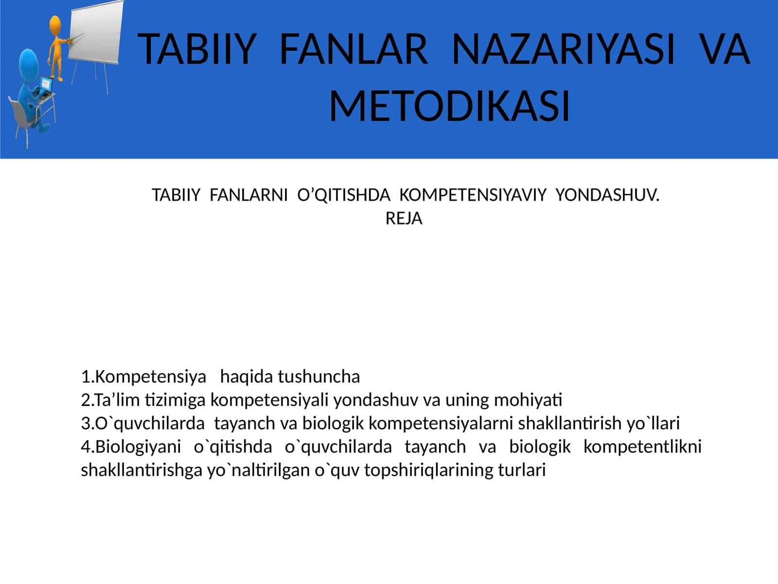 TABIIY FANLAR NAZARIYASI VA METODIKASI