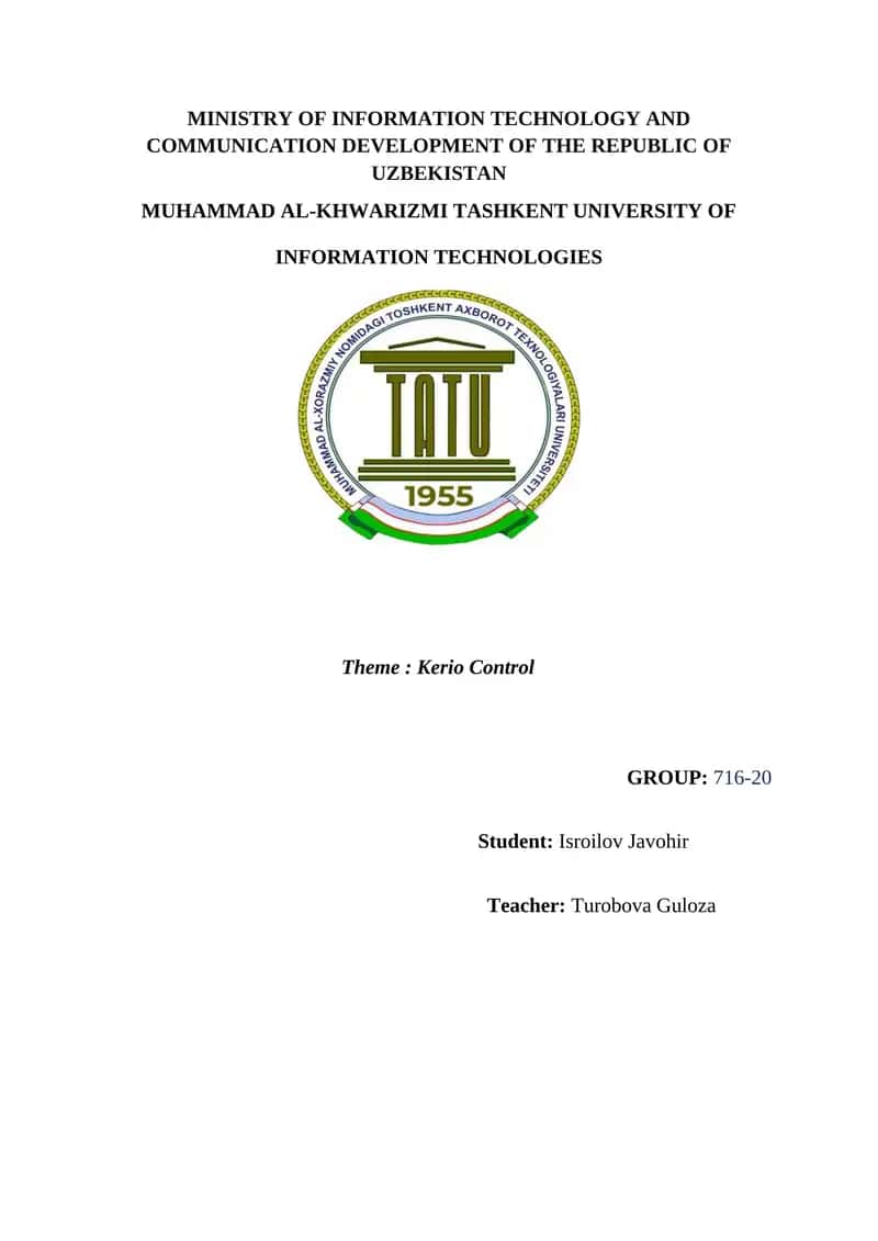 Kerio Control