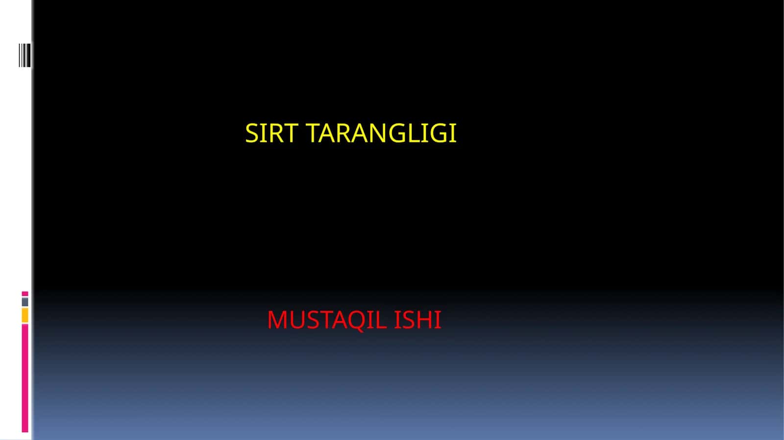 Sirt tarangligi