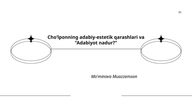 Choʻlponning adabiy-estetik qarashlari va "Adabiyot nadur?"