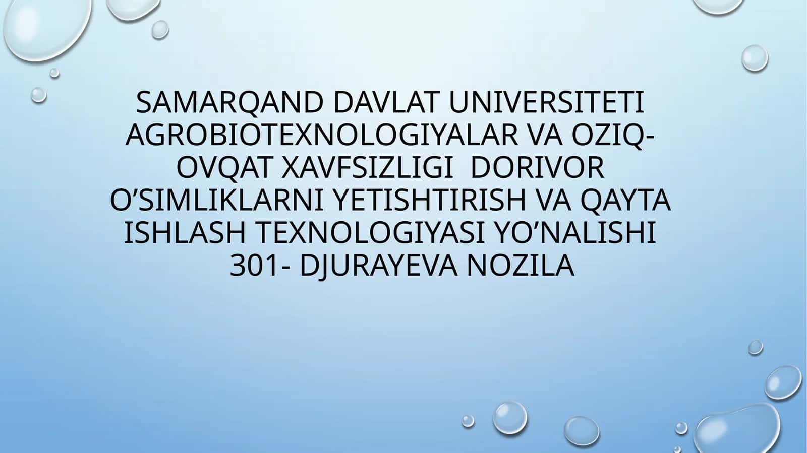 Mavzu: Favqulotdavaziyatlar, ularning turlari va xususiyatlari