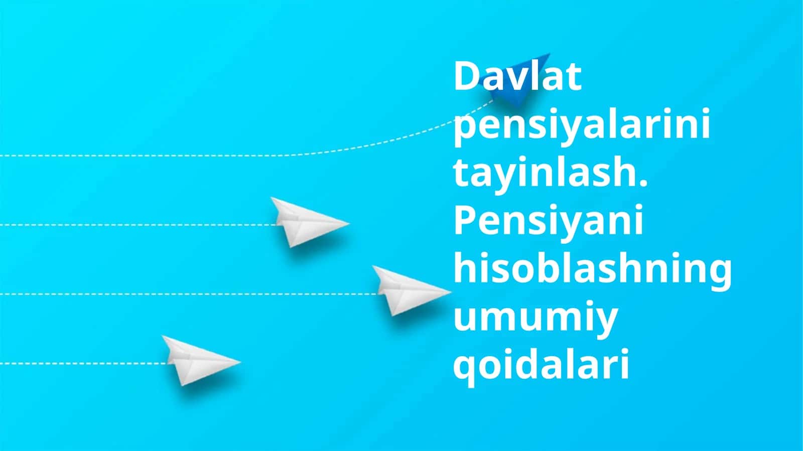 Davlat pensiyalarini tayinlash. Pensiyani hisoblashning umumiy qoidalari