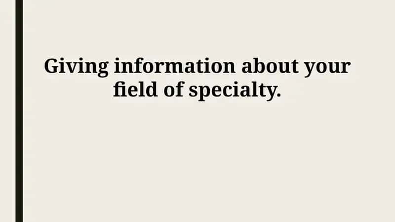 Executive Summary of [Your Field]