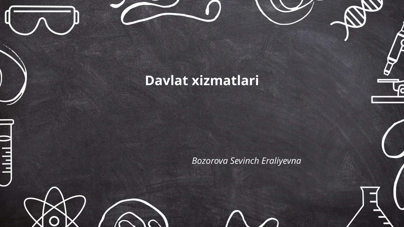 Davlat xizmatlari
