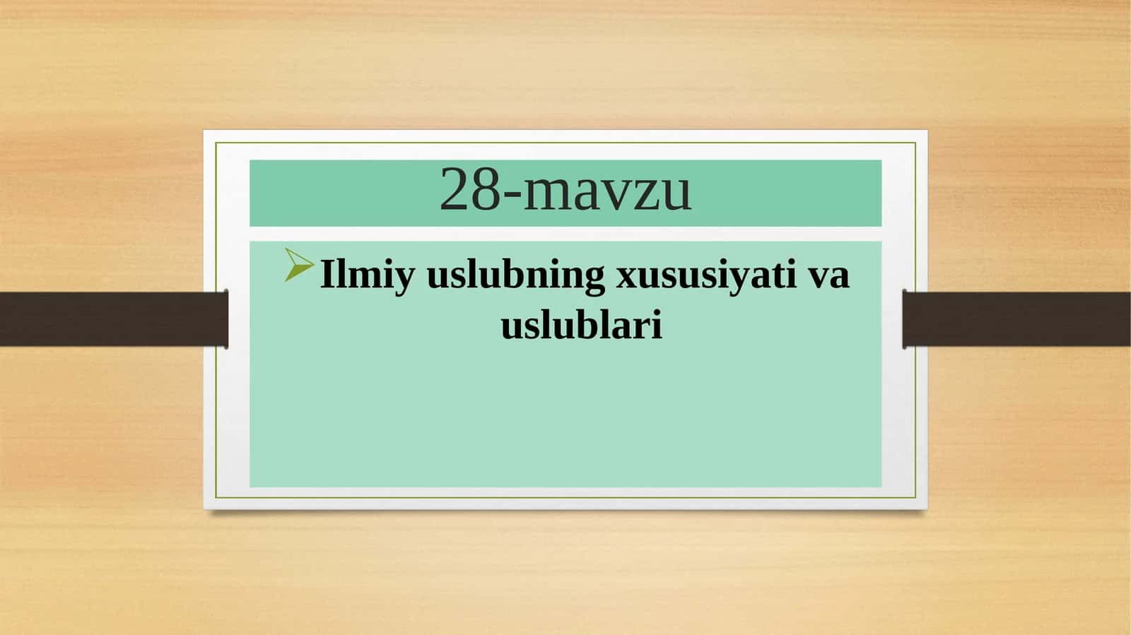 Ilmiy uslubning xususiyati va uslublari