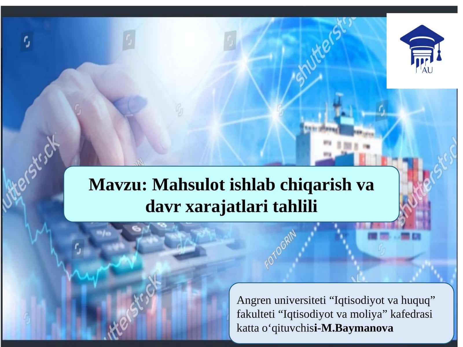 Mahsulot ishlab chiqarish va xarajatlarini tahlil qilish