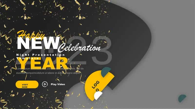 New Year Night Presentation Template