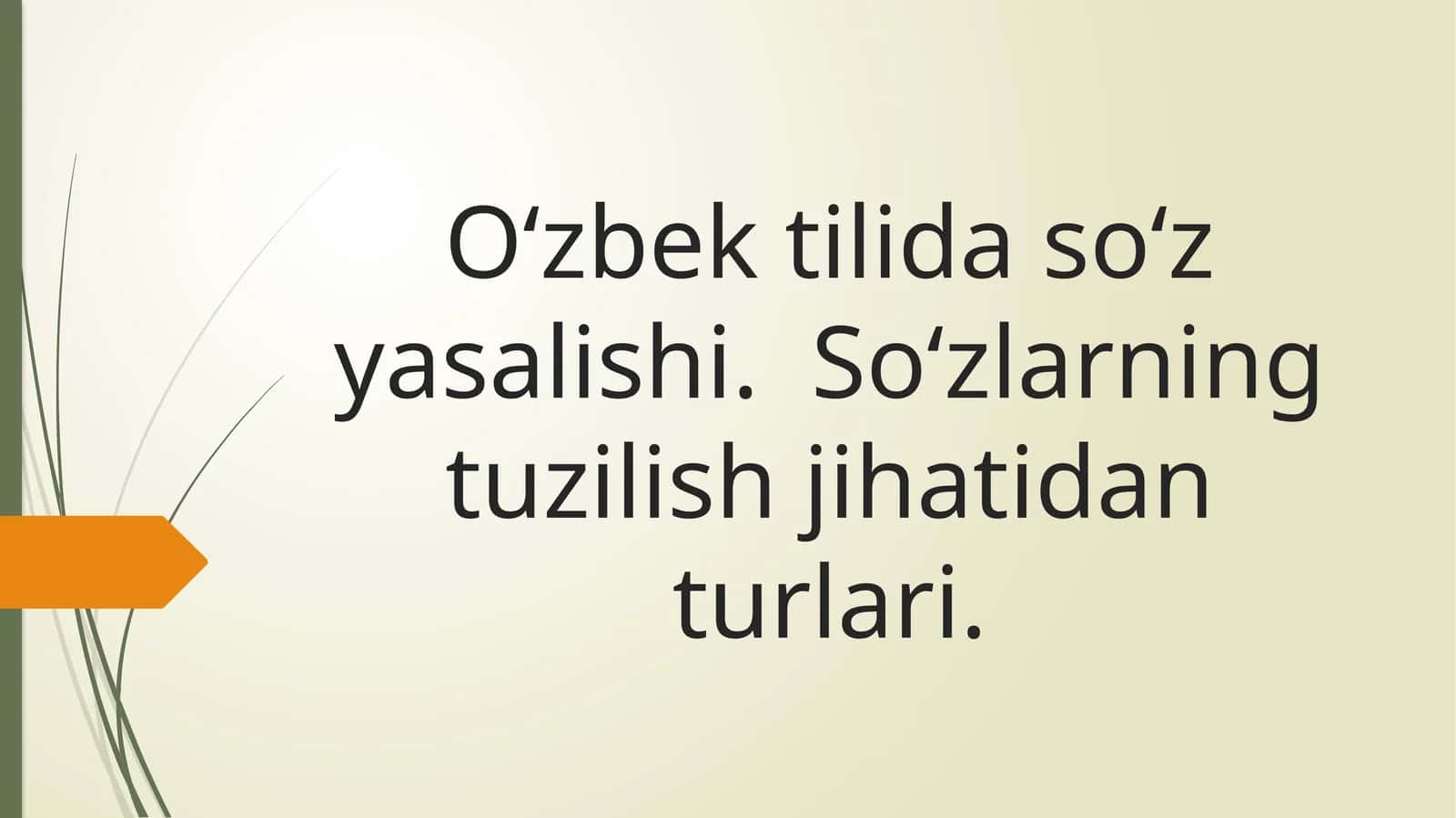 So‘zyasalishi