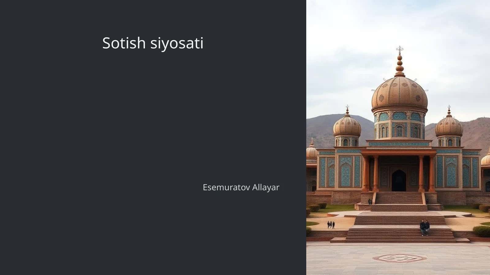 Sotish siyosati
