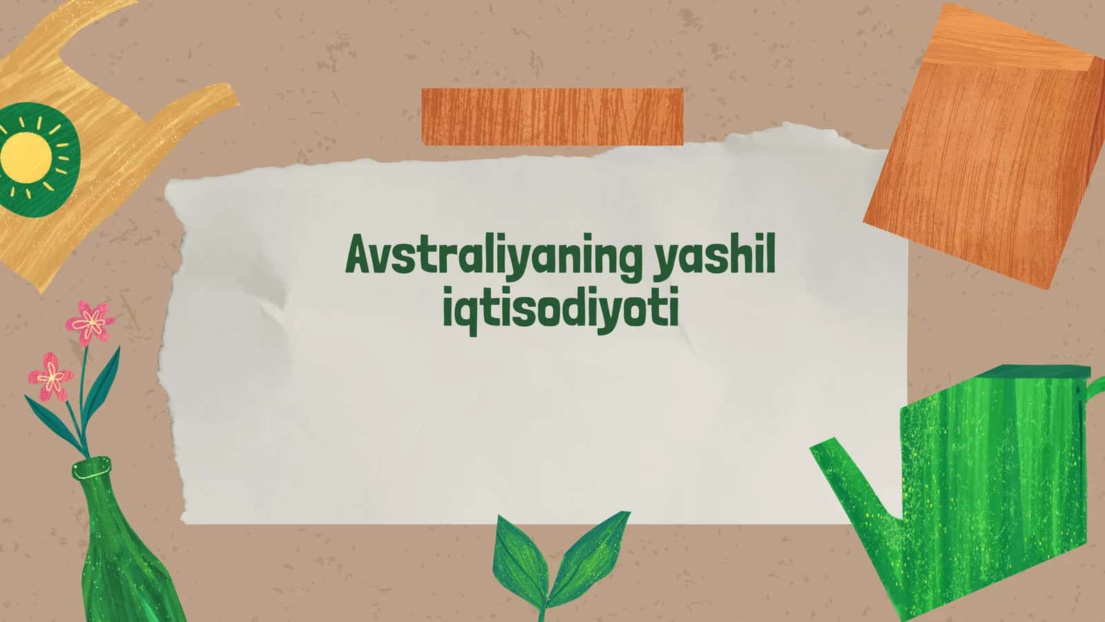 Avstraliyaning yashil iqtisodiyoti