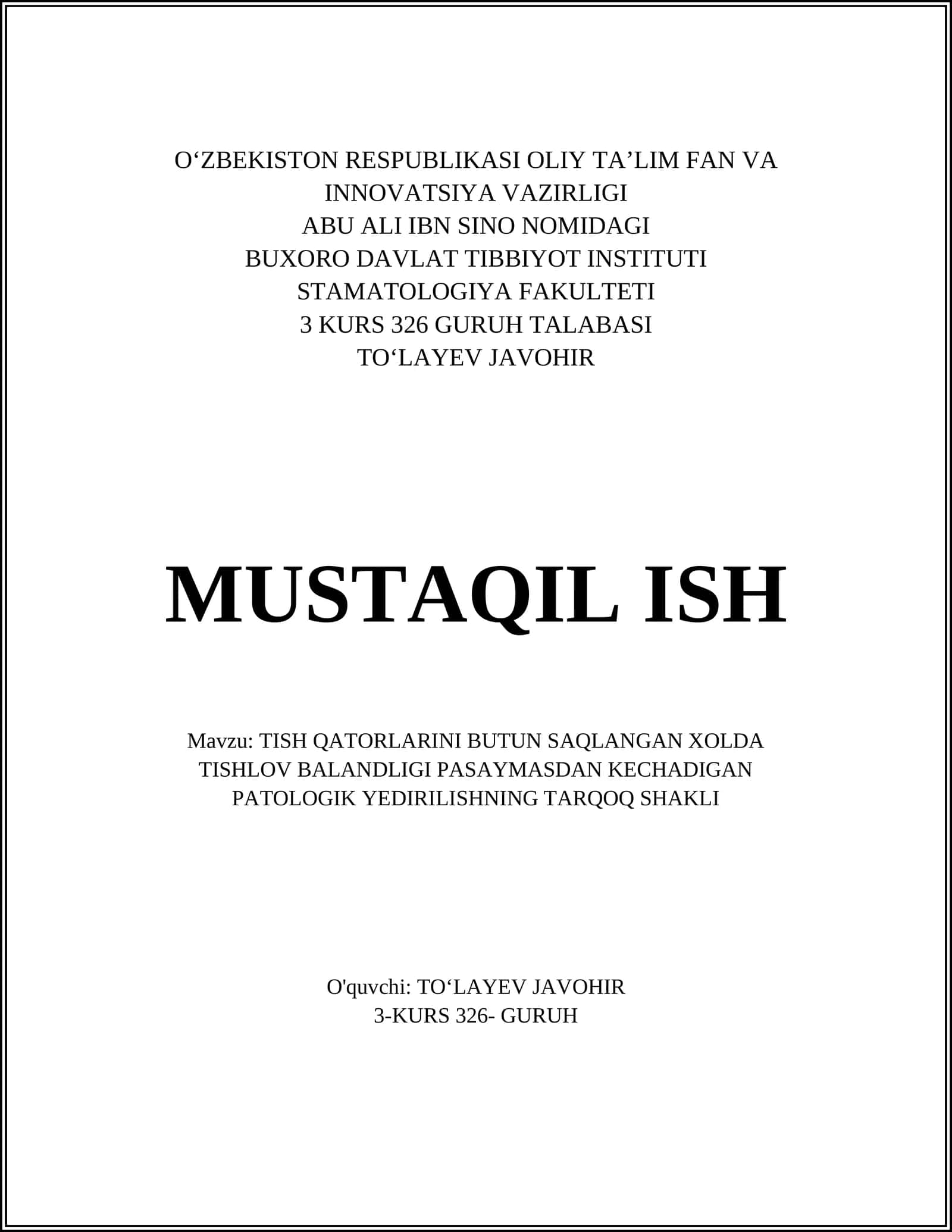 Taqtoq patologik yedirilish