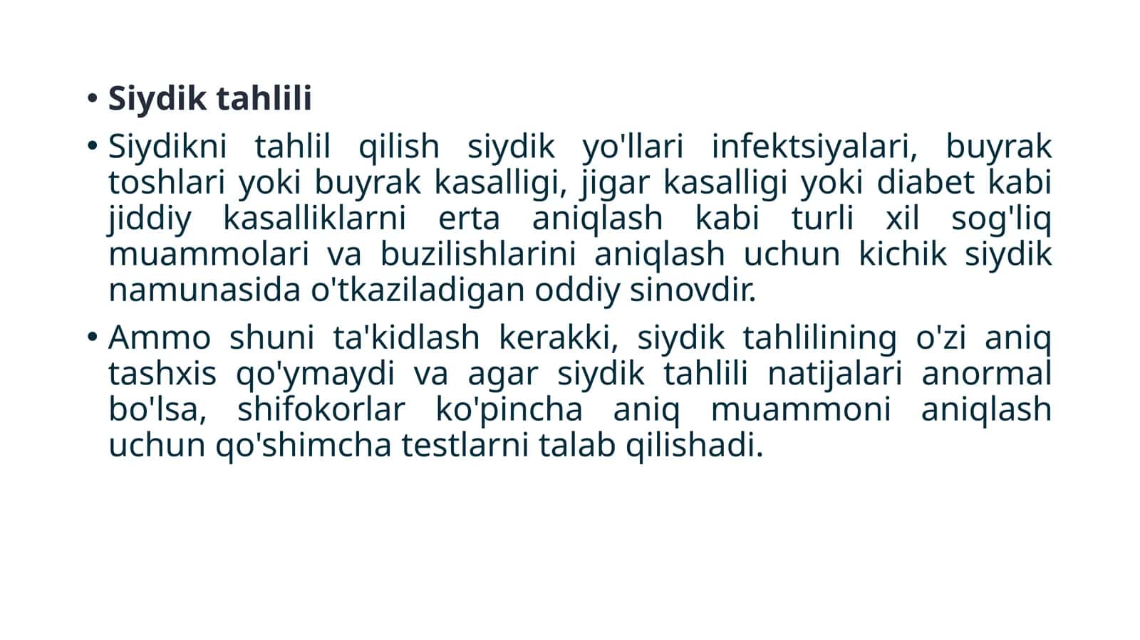 Siydik tahlili