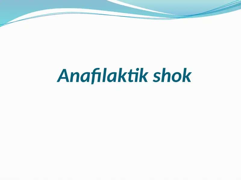 Anafilaktikshok