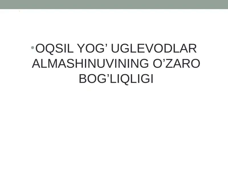 Uglevodlar