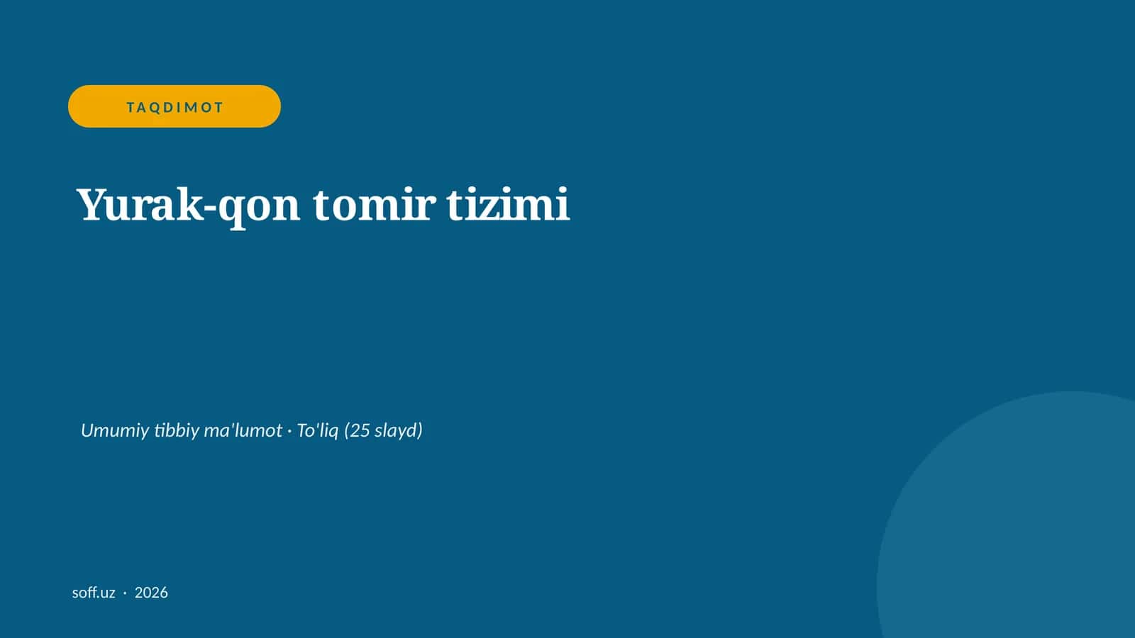 Yurak-qon tomir tizimi