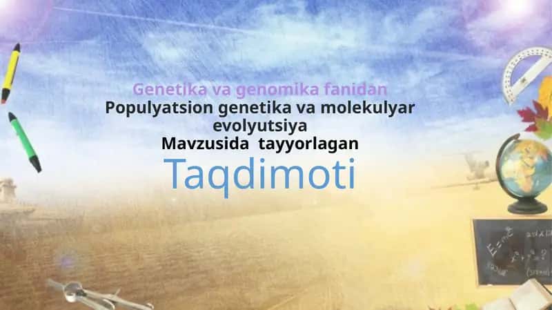 Populyatsion genetika va molekulyar evolyutsiya