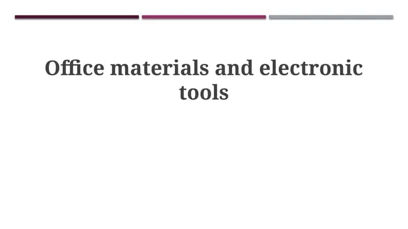 Essential Office Supplies and Equipment