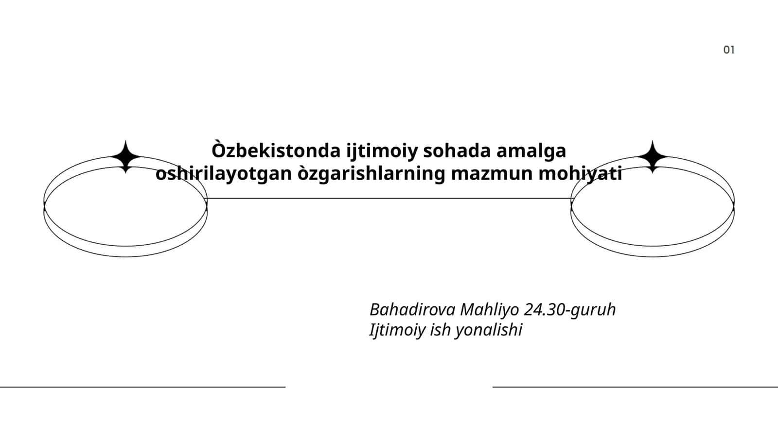 Òzbekistonda ijtimoiy sohada amalga oshirilayotgan òzgarishlarning mazmun mohiyati