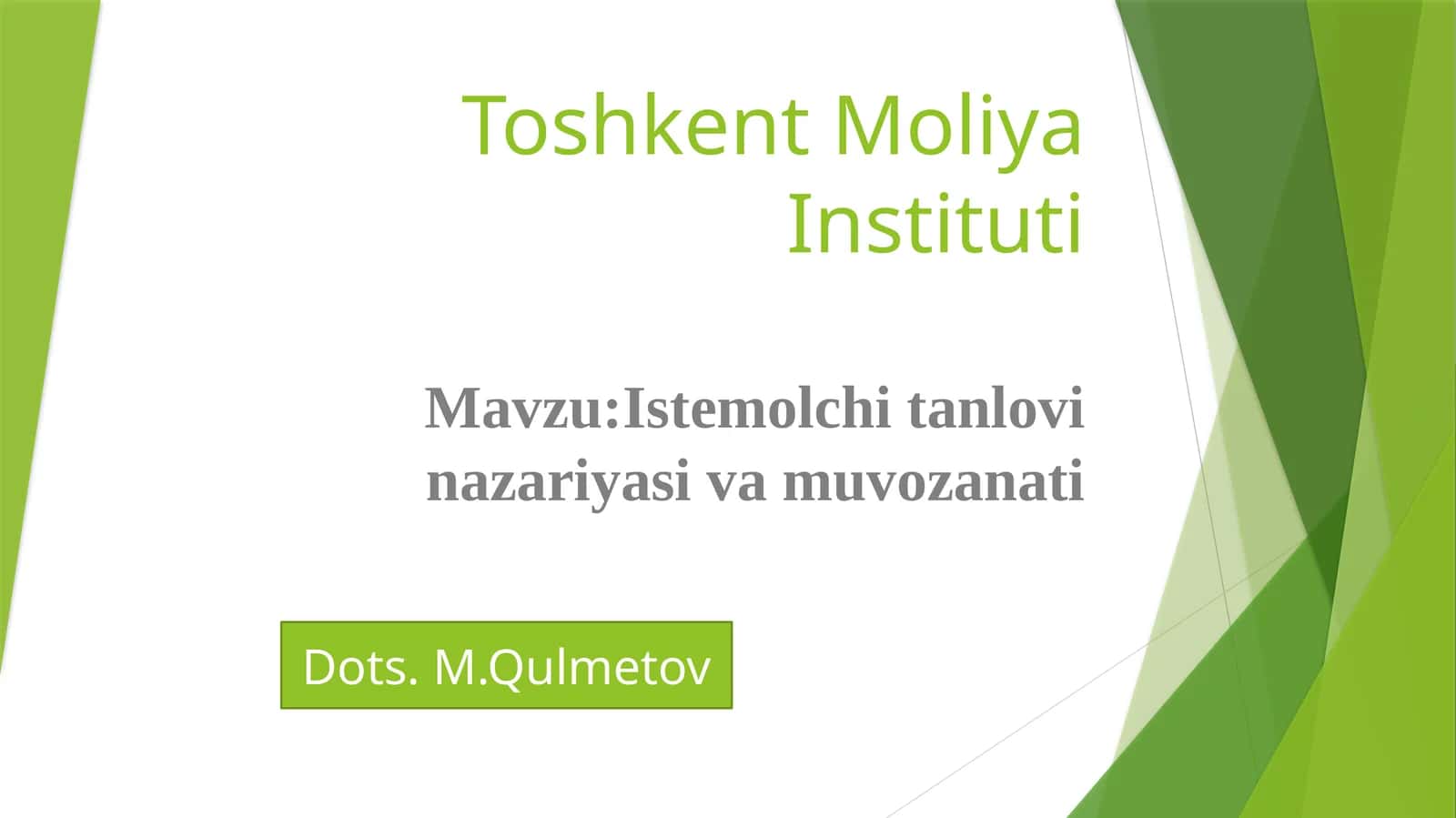Istemolchi tanlovi nazariyasi va muvozanati