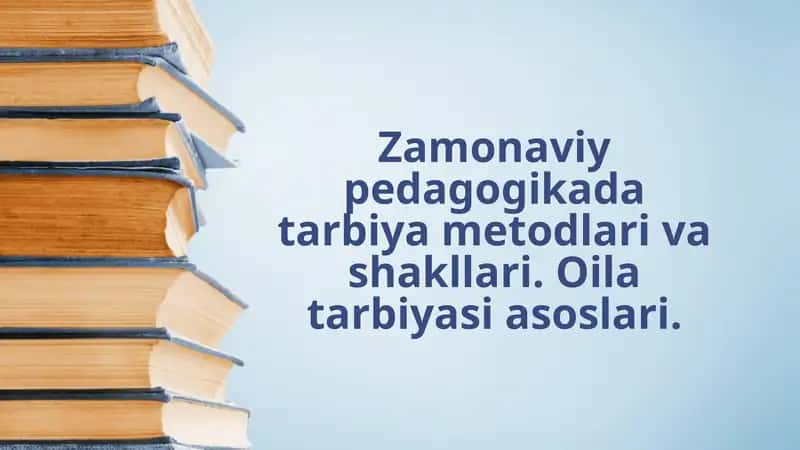 Tarbiya metodlari klassifikatsiyasi