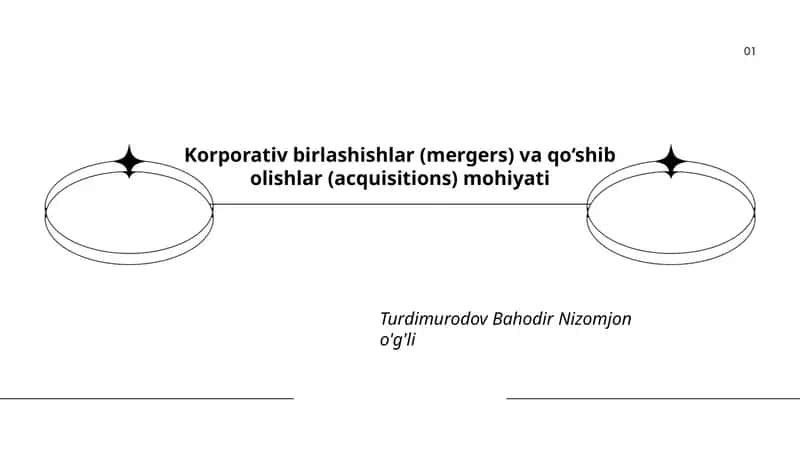 Korporativ birlashishlar (mergers) va qo‘shib olishlar (acquisitions) mohiyati