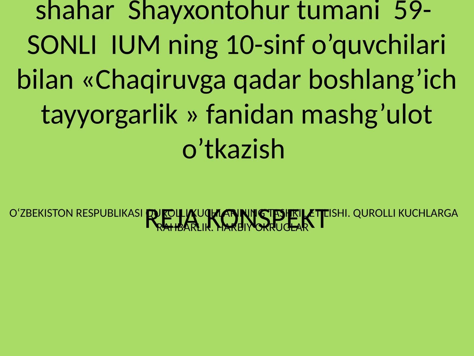 Harbiy doktrina