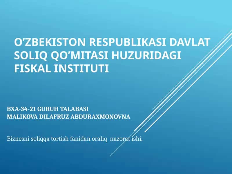 Foyda solig‘ining joriy qilinishi, iqtisodiy mohiyati va ahamiyati