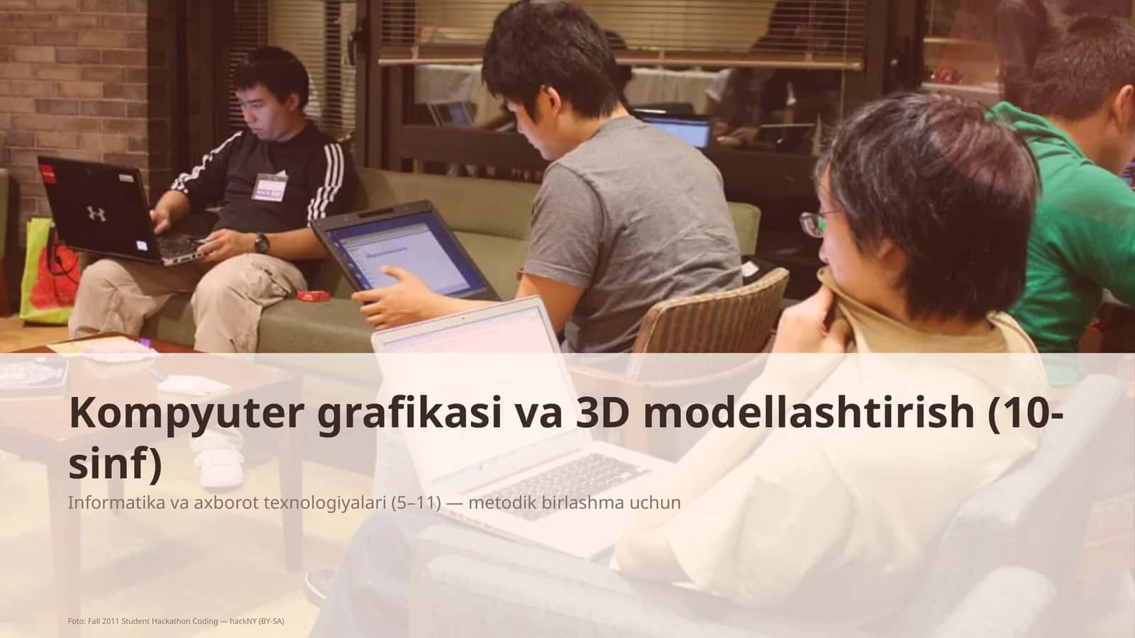 Kompyuter grafikasi va 3D modellashtirish (10-sinf)