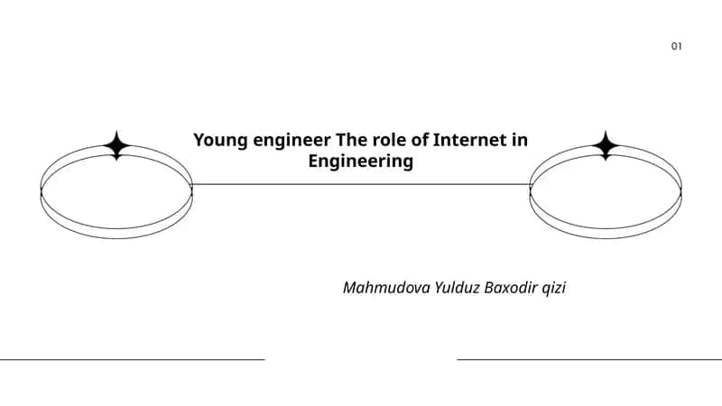 Young engineer The role of Internet in Engineering