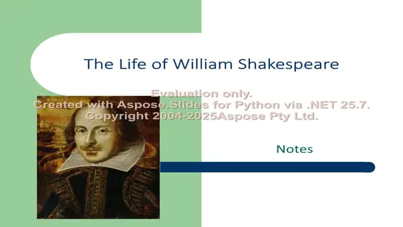 The Life of William Shakespeare
