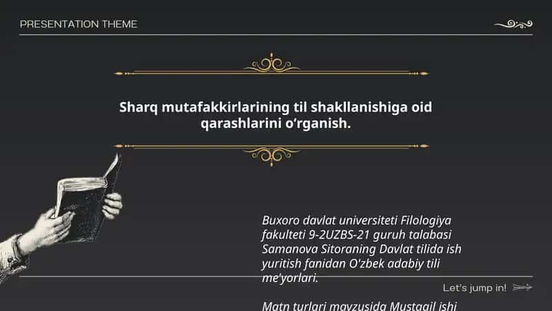Matn turlari mavzusida Mustaqil ishi