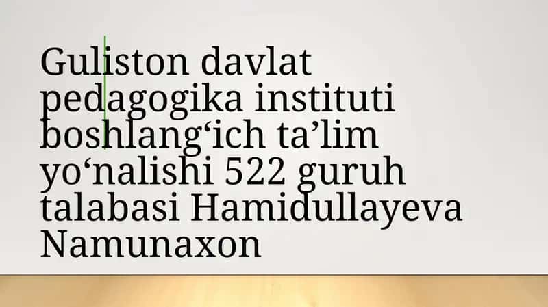 Pedagogik mahorat fani haqida tushuncha, fanning asosiy vazifalari hamda tarkibiy qismlari
