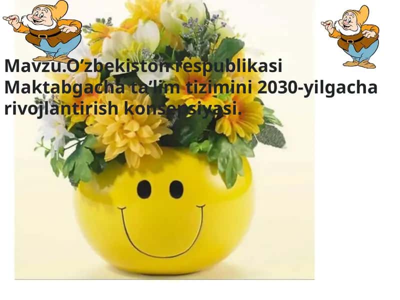 O’zbekiston Respublikasi Maktabgacha Ta’lim Tizimini 2030-yilgacha Rivojlantirish Konsepsiyasi