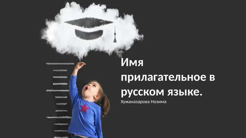 Имя прилагательное в русском языке