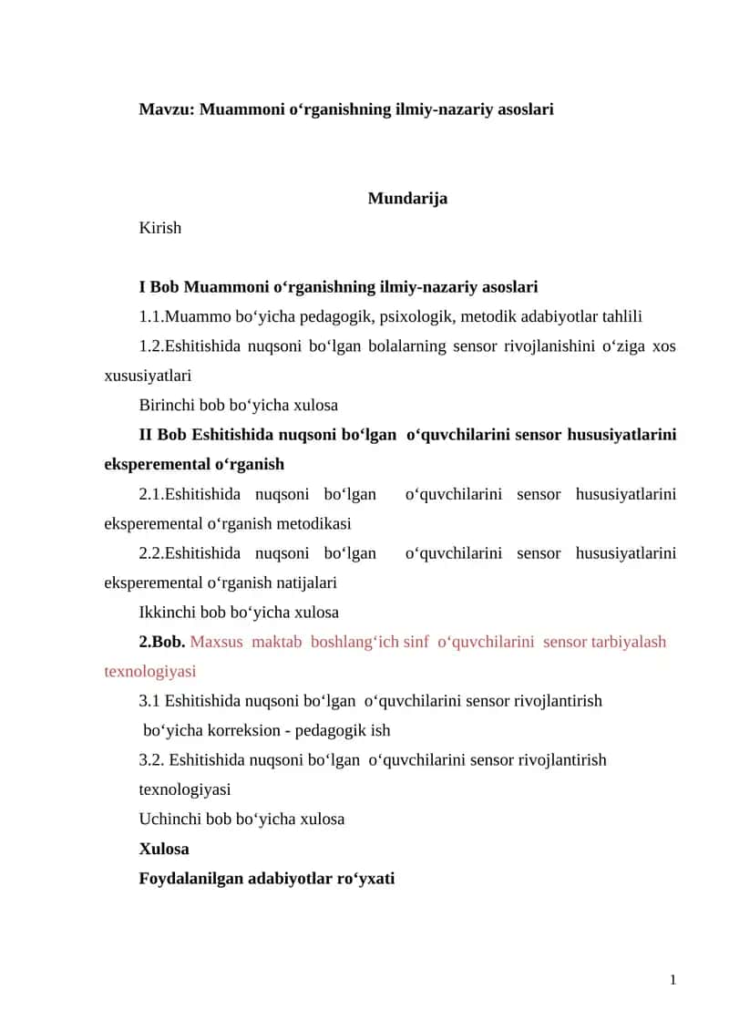 Muammoni o‘rganishning ilmiy-nazariy asoslari