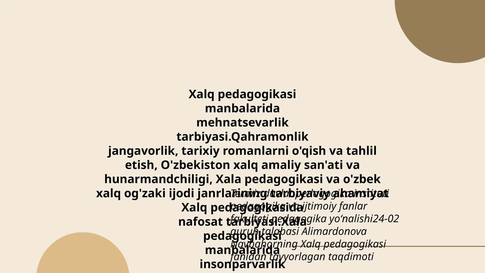 Xalq pedagogikasi