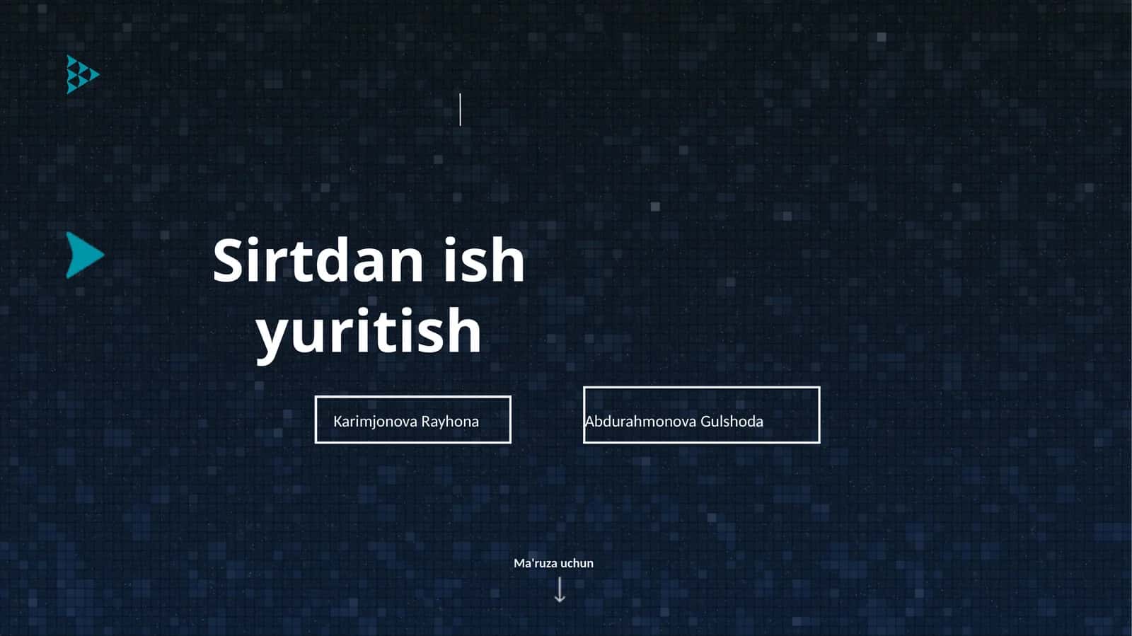 Sirtdan ish yuritish