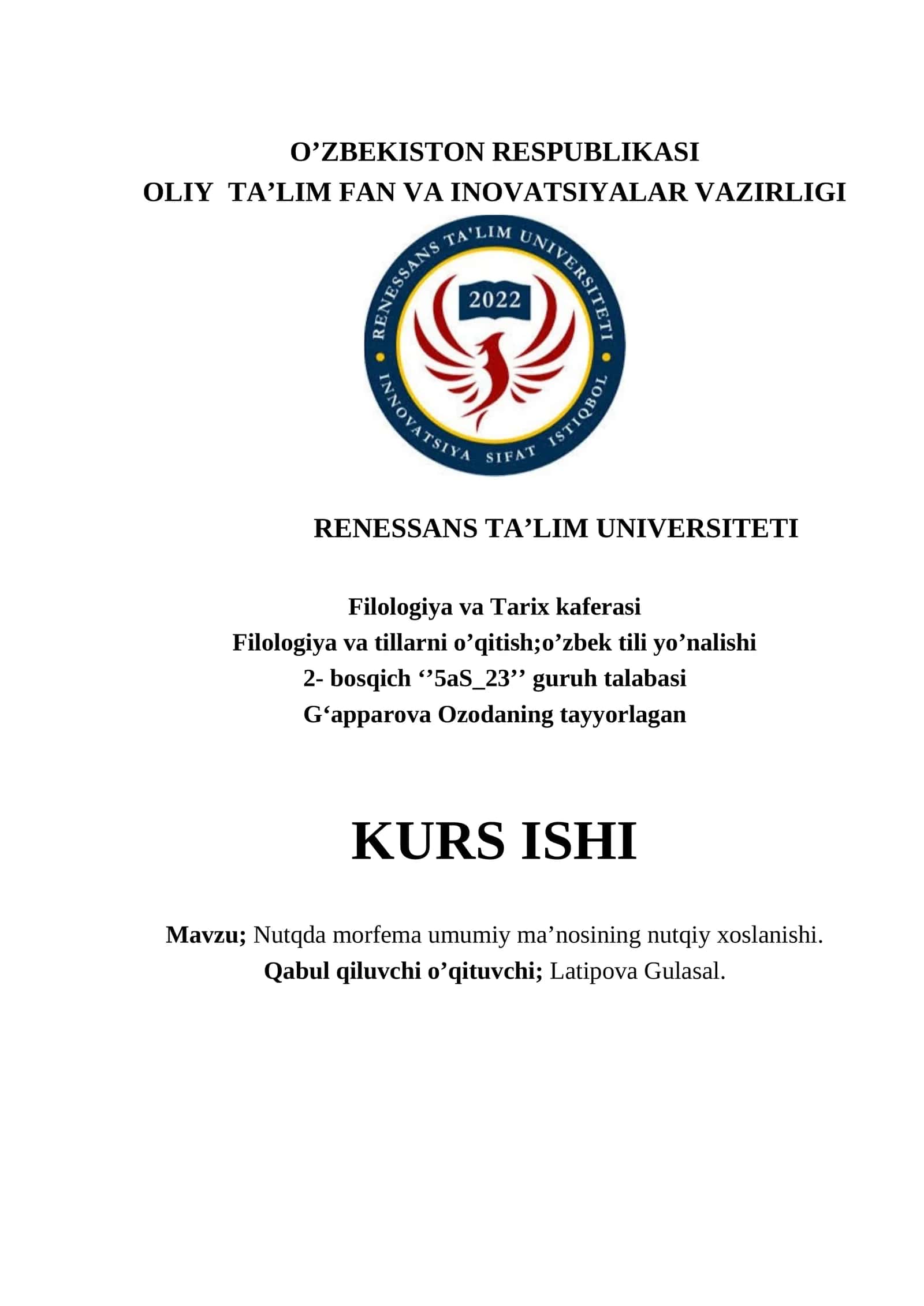 O'zbek tilshunosligida sinonimiya talqini