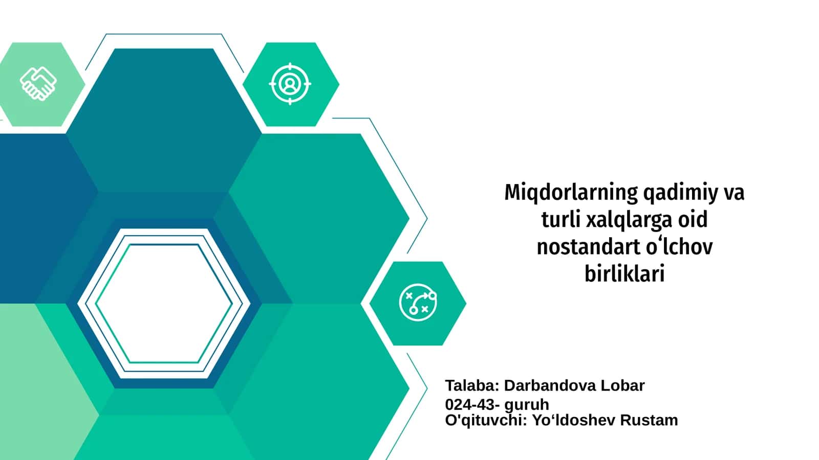 Miqdorlarning qadimiy va turli xalqlarga oid nostandart oʻlchov birliklari