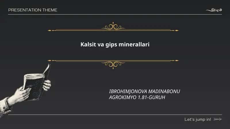 Kalsit va gips minerallari